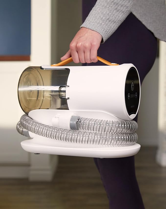 AIRROBO Dog Grooming Vacuum Kit,12000Pa Strong 2L Large 5 Pet Quiet,PG100