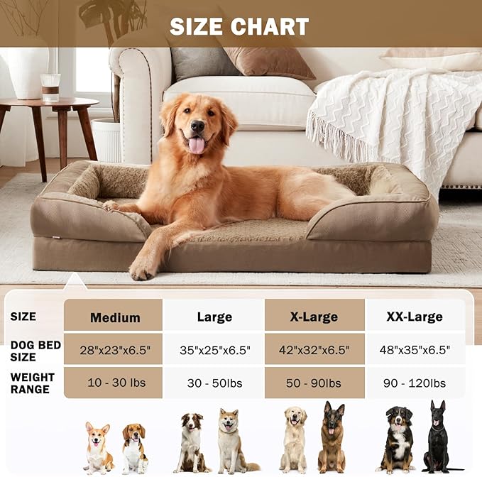 INVENHO Orthopedic Dog Bed for Extra Large Dogs