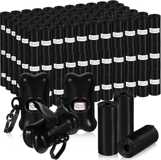 3000 Count Dog Poop Bags Pet Waste Bags for Poop with 3 Dog Poop Bag Dispenser Doggie Poop Bags for Home Outdoor Puppy Walking and Travel 12 x 8.6 Inch