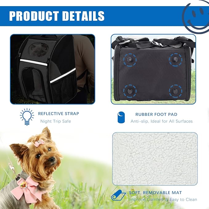FluffyDream Cat Backpack 15.4 lbs, (PTCARIERBACKPK01GV1)
