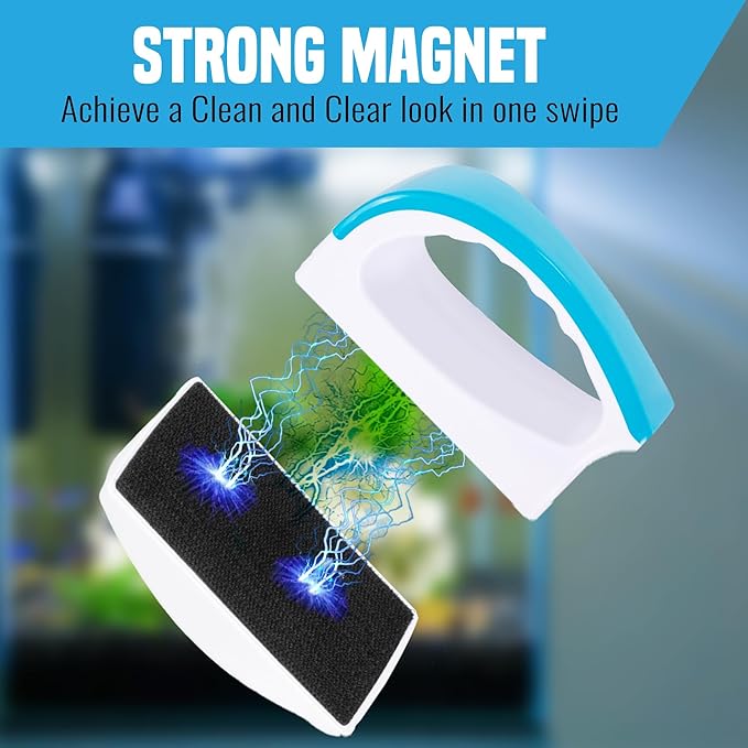 JOR Magnetic Scrubber for Aquarium Fish Tank (10-20 gallons))