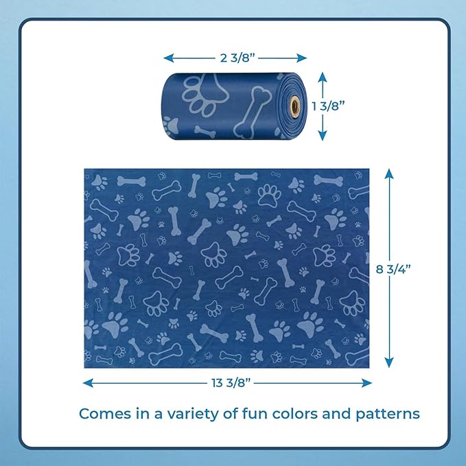 Best Pet Supplies Dog Poop Bags (150 Bags) for Waste Refuse Cleanup