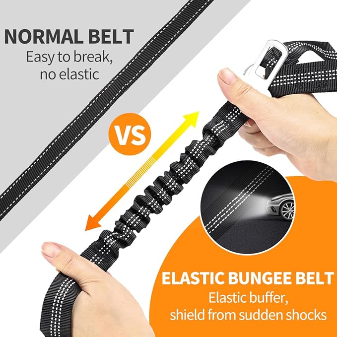 3 Piece Dog Car Seat Belt Set