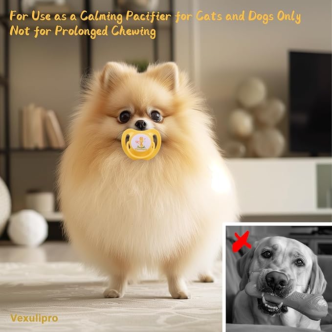 Vexulipro Dog Pacifiers for Small Dogs 3 PCS