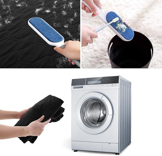 nanbowang Waterproof Dog Bed Covers Replacement Washable Pet Hair Easy to Remove 20x30 Black