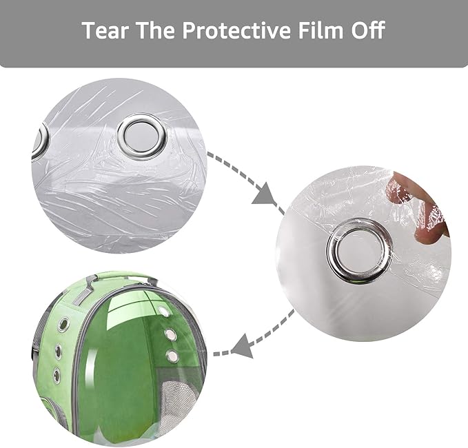 Henkelion Travel Backpack Bubble Carrying Bag for Small Medium Dogs Cats