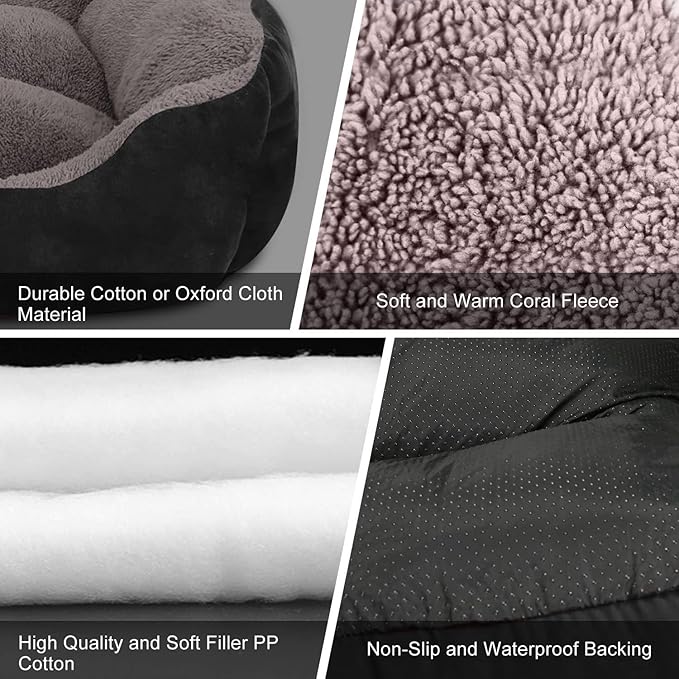 PUPPBUDD Dog Beds for Large Dogs