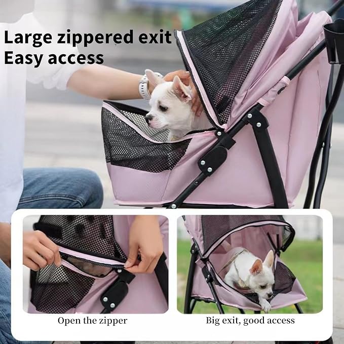4 Wheels Foldable Pet Stroller