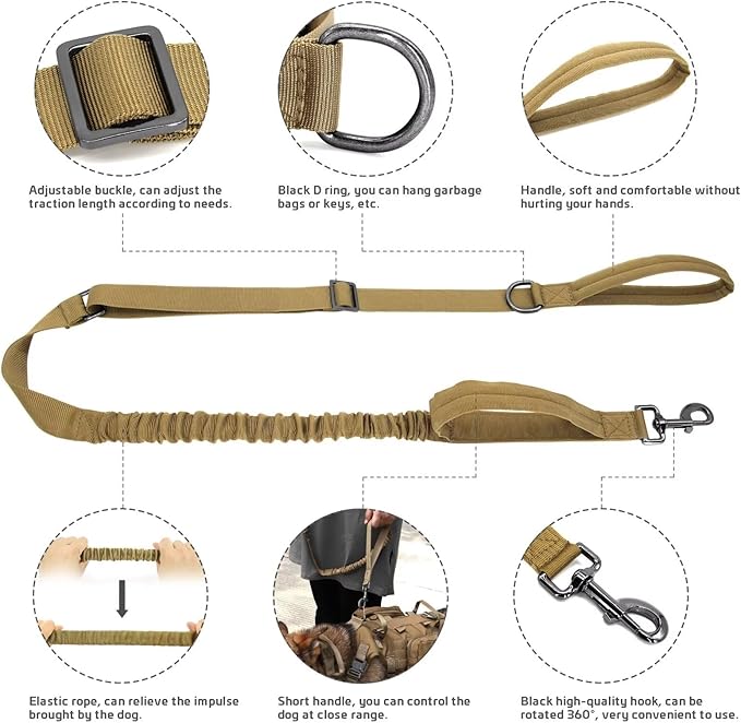 Forestpaw Tactical Dog Harness for Large Dogs