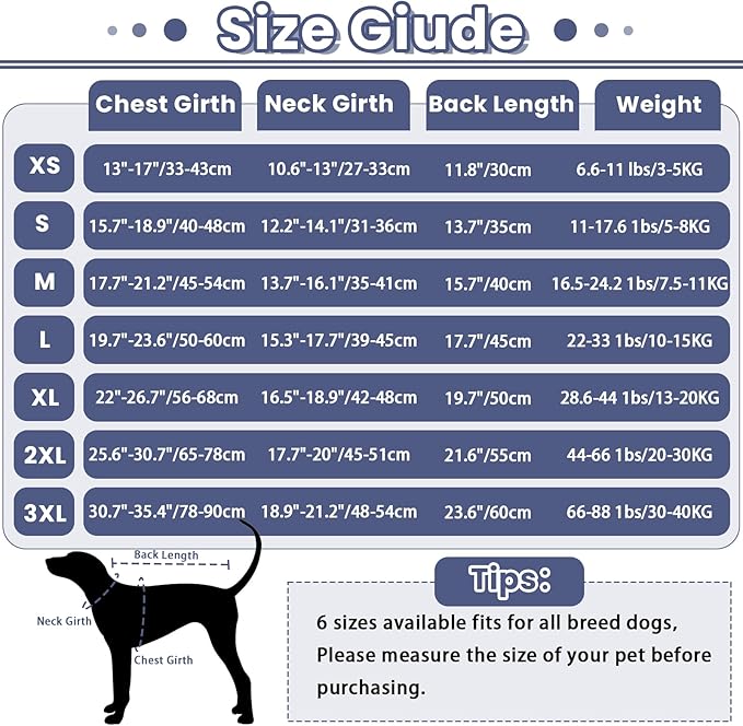 IDOMIK Dog Anxiety Calming Hoodie,Breathable Dog Anxiety Jacket Vest Coat for Thunderstorms,Fireworks,Vet Visits,Separation,Adjustable Dog Hoodies for Noise Block & Ear Protection Recovery,Blue,2XL