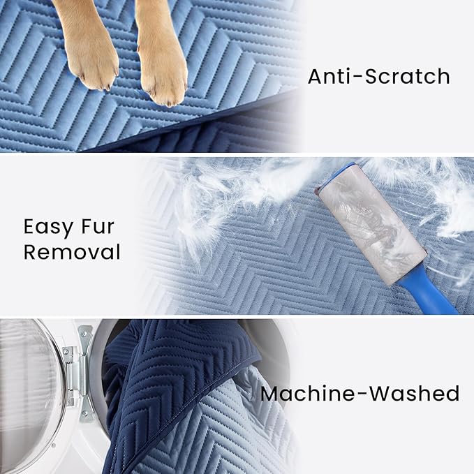 Double-Sided Waterproof Dog Blanket for Couch Cover 68x82 Inches