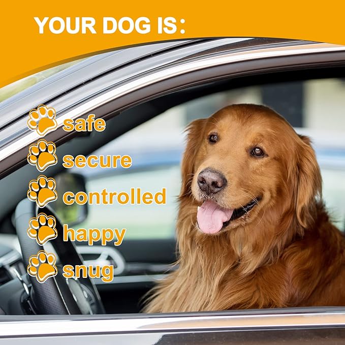 Dog Car Harnesses.Dog Car Seatbelt Made of Coated (40 inch/100