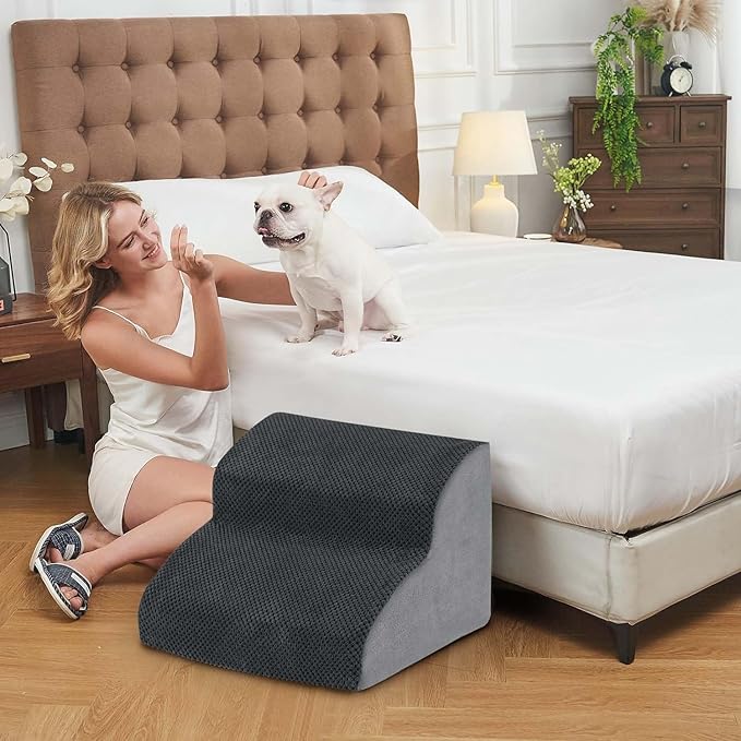 BOMOVA Dog Stairs for Small Dogs 2-Step Dog 2/3/4/5 Steps