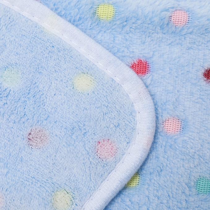 Luciphia 1 Pack 3 Blankets Super Soft Cute Dot Pattern Pet Blanket Flannel Throw for Dog Puppy Cat Dot Large(41x31)