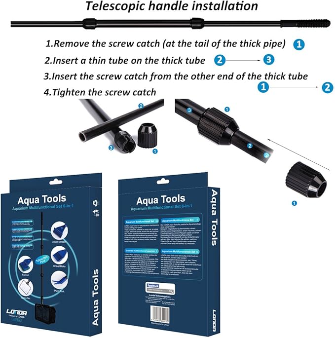 Aquarium Fish Tank Clean Set 6-in-1