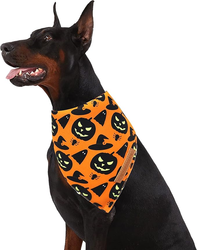 Realeaf Halloween Dog Bandanas 2 Pack