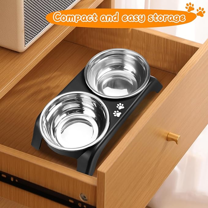 Elevated Cat Bowls 2 Thick