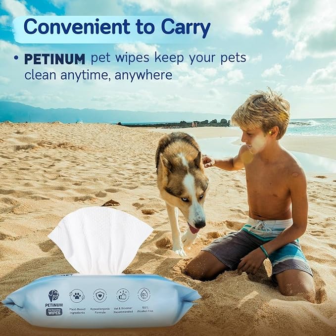 Dog Cleaning Wipes for Paws 8'' x 8'' Hypoallergenic 400 Count