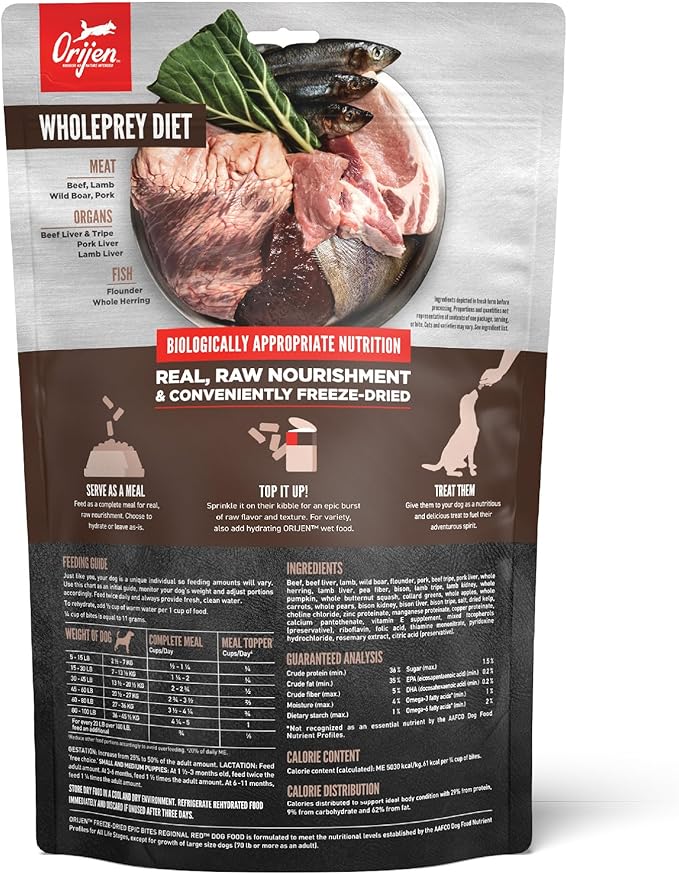 ORIJEN Regional Red Freeze-Dried Epic Bites 6OZ