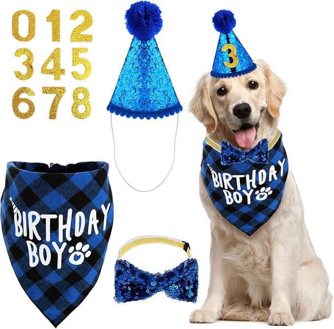 WLLHYF Dog Birthday Party Supplies