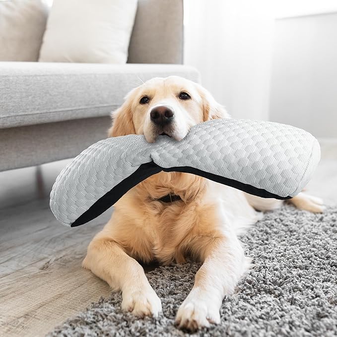 HOMBYS Cooling Dog Claming Pillow for Large and Medium Dogs Toy(17"x8", Light