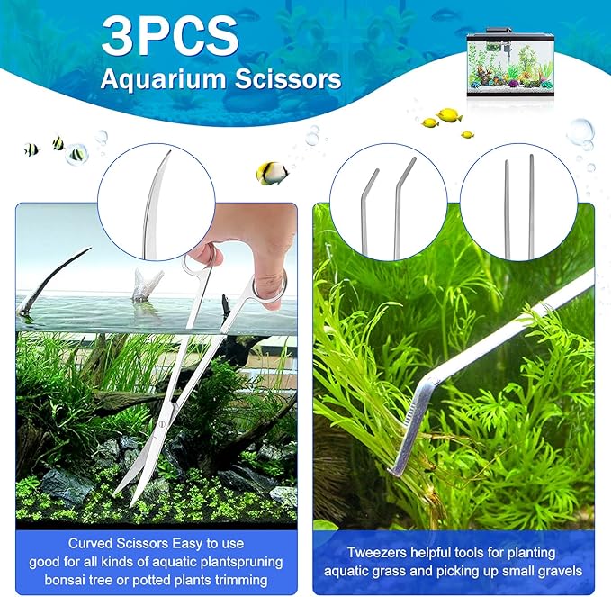 FACULX Fish Tank Cleaner Vacuum with Fish Tank