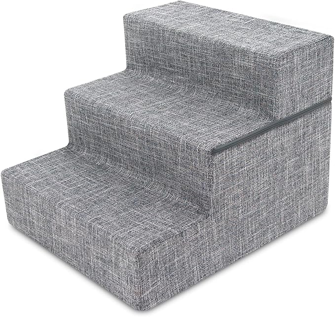 Best Pet Supplies Foldable Foam Pet Steps for Small Pets 3-Step