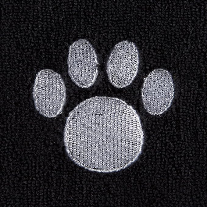 Bone Dry Pet Grooming Towel Collection Absorbent Microfiber X-Large 41x23.5", Embroidered