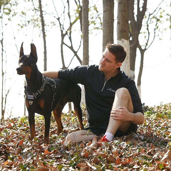 BUMBIN Tactical Dog Harness for Large Dogs No Pull