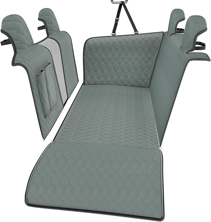 Bilisin Dog Car Seat Cover with Mesh Window 2013-2017 for