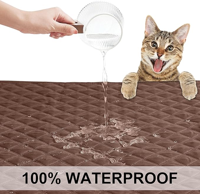 NICETOWN Waterproof Dog Bed Cover Pet Blanket with Anti-Slip Back for Furniture Bed Couch Sofa Cat Blanket Mat for Loveseat Sofa Recliner L-Shape Sofa 30" W 70" L, 1 Piece
