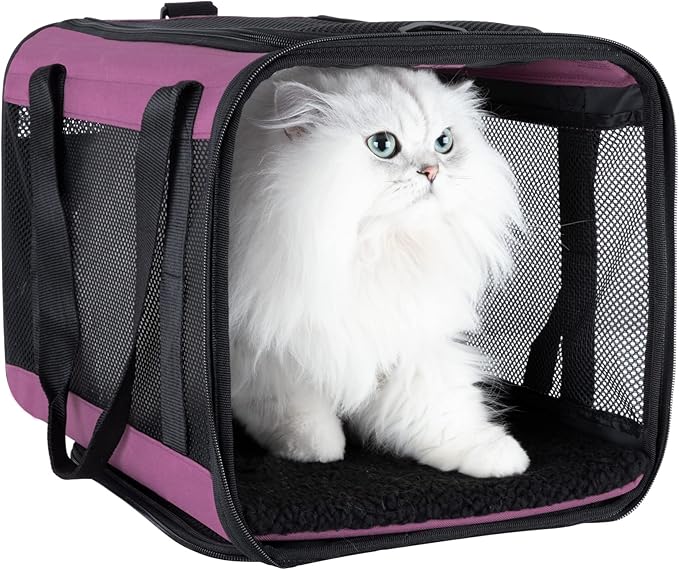 Soft Pet Carrier for Large and Medium Cats 2 Kitties,