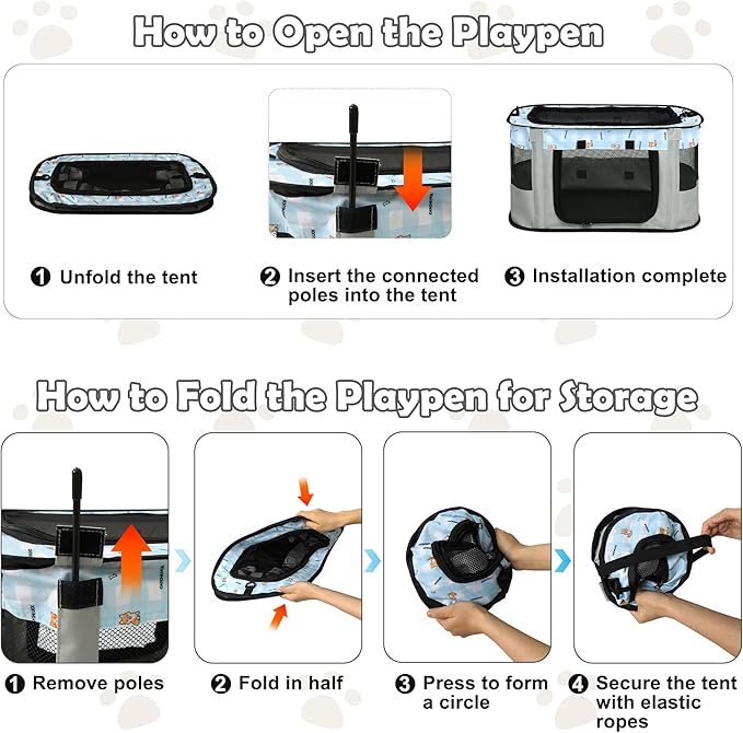 Dog Carriers for Small Dogs Cat Carrier Soft Sided Cat Bag Airline Foldable Pet Travel Carrier Bag with Mat and Carry Bag