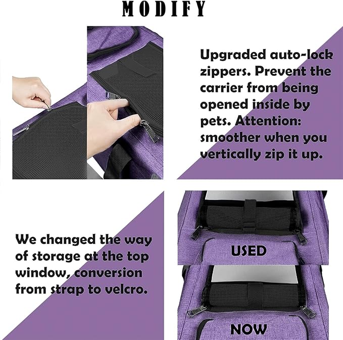 Carrying Bag for Yorkie Dog Travel Kennel Ventilated 12lb Large