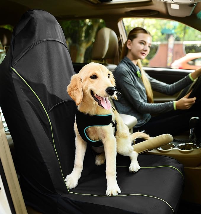Pet Life ® Open Road Mess-Free Single Seated Safety Car Seat Cover Protector for Dog