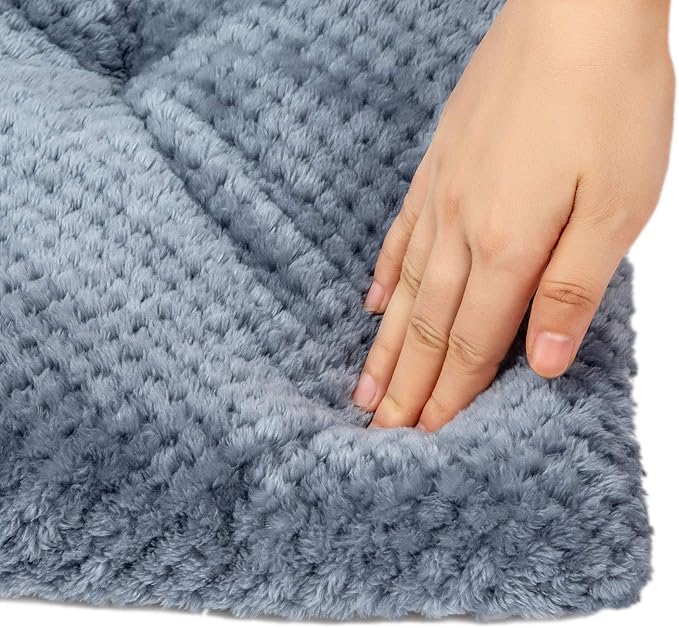 WONDER MIRACLE Fuzzy Deluxe Pet Beds (23" x 35", L-Dark