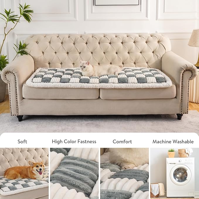 Garden Chic Cotton Protective Couch Cover Blue,70x180 cm/27.6x70.9