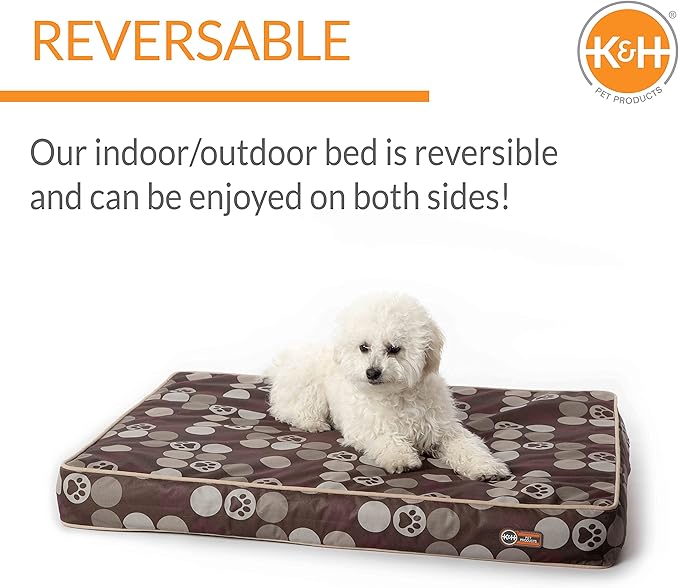 K&H Pet Products Indoor/Outdoor Superior Orthopedic Dog Bed 27 X 36 X 4 Inches