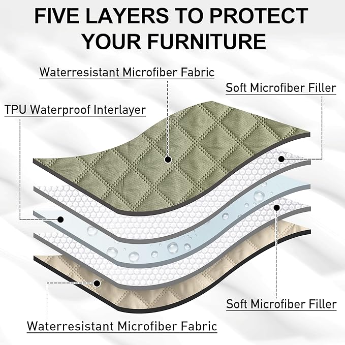 NICETOWN 100% Waterproof Dog Blanket Sofa Covers Couch Cover for Pets Cats Furniture Protector Dog Travel Bed Reversible Washable Dog Mat for Car Floor 82" W 82" L, 1 Panel,