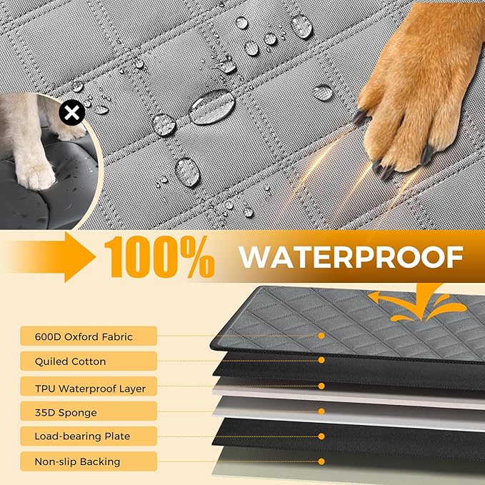 Dog Car Seat Cover +40% Space, 400 lb