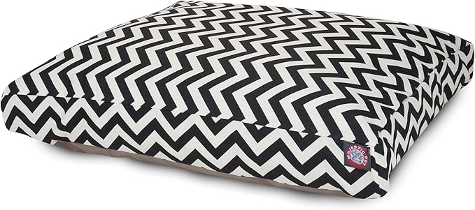Black Chevron Small Rectangle Indoor Outdoor Pet Dog
