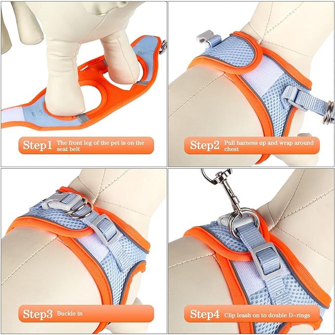 YIMEIS Dog Harness and Leash Set 1)