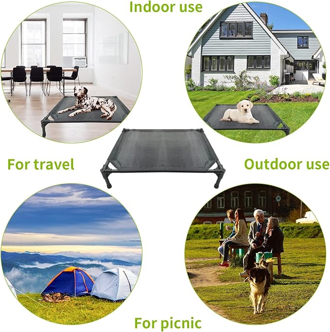 Bestio Elevated Dog Bed 32x25x7Inch