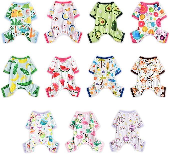 Dog Pajamas Pjs Spring Summer Dog Clothes for Small Dogs Girl