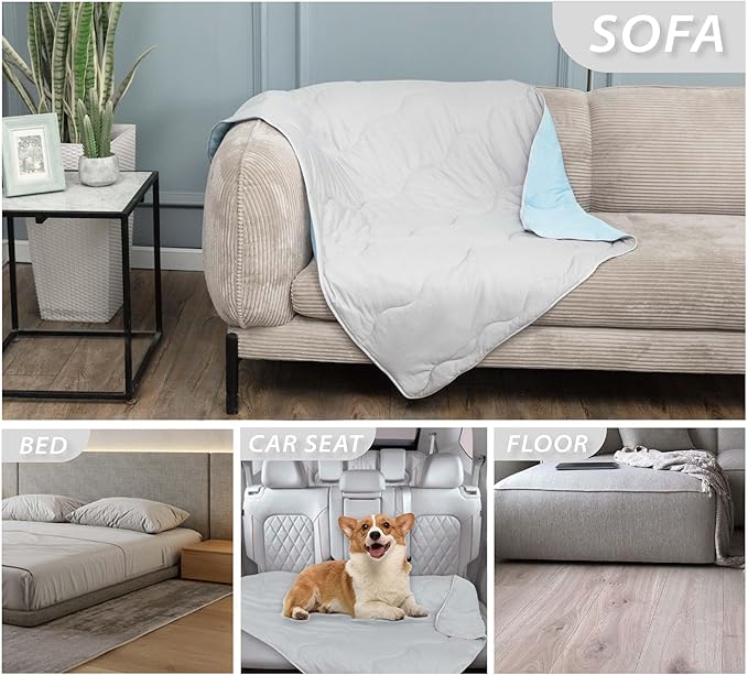 Pet Cooling Blankets & Sleeping Mat- Reversible Washable Durable Dog Bed Cover