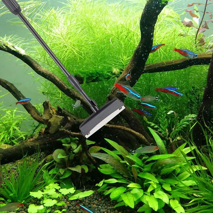 hygger Carbon Fiber 6 in 1 Aquarium Cleaning