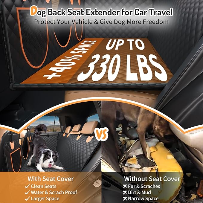 Dog Car Seat Cover for Back Seat