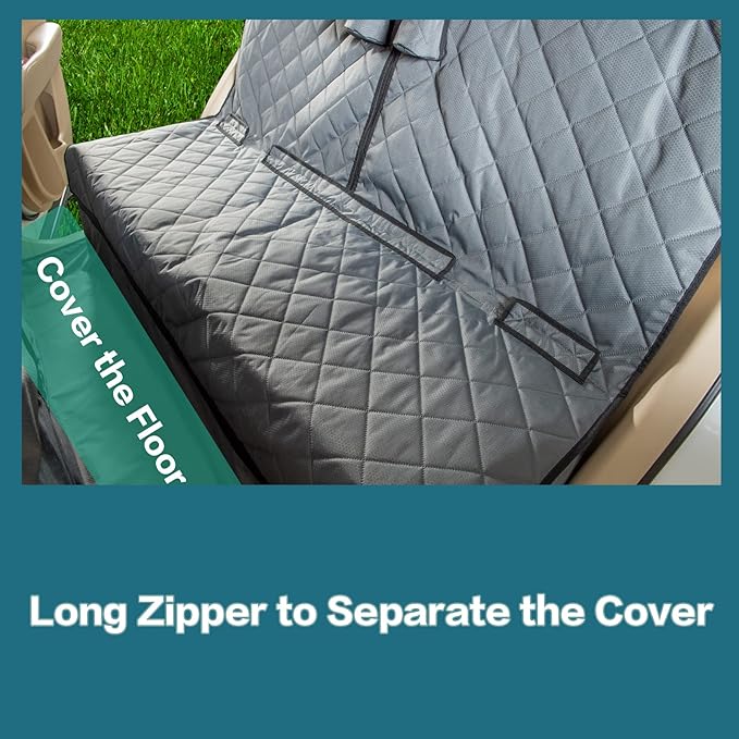 Car Seat Cover for Dogs All Covered Back Seat Cover with Mesh Window