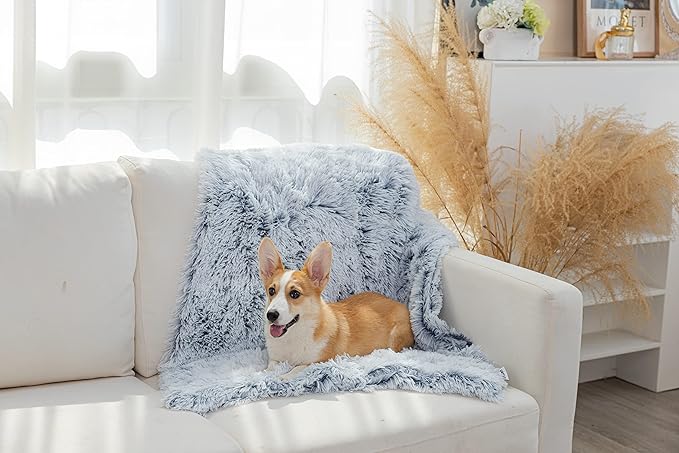 PJYuCien Fluffy Fleece Calming Pet Throw Blanket 30 * 40", Machine