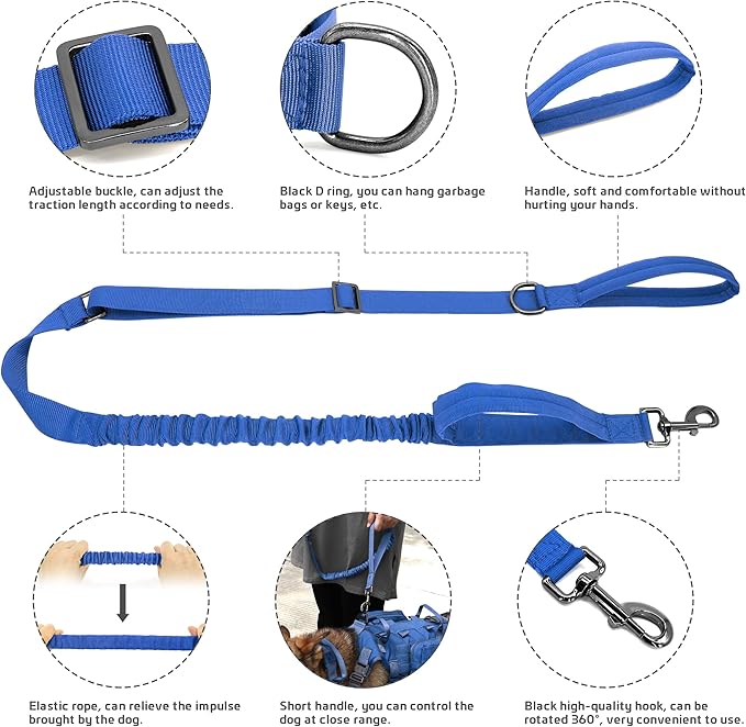 Forestpaw Tactical Dog Harness for Large Dogs